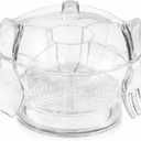 Outset Chilled Salad Bowl & Servers, Large 6 Quart Salad Serving Bowl