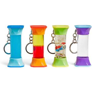 hand2mind Soothing Swirlers Sensory Tubes, Mini Fidget Keychains, Anxiety Relief Items, Calming Toys for Kids, Calm Down Corner Supplies, Quiet Fidgets for Classroom, Toddler Car Toys for Travel