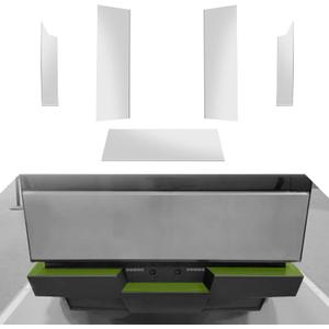 Rear Bumper Tailgate Protector Cover Compatible with Tesla Cybertruck 2023 2024, Truck Bed Tailgate Step Truck Sill Molding Cap Protective Trim Stainless Steel, Cybertruck Accessories, Silver