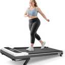 Niceday Walking Pad Under Desk with 10% 9-Level Auto Incline, 3HP Super Quiet Under Desk Treadmill for Home Office, Compact Treadmills for Home Hiking, 400 LBS Capacity, Magnetic Remote & Preset Goals
