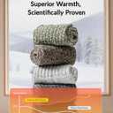 Jeasona Wool Hiking Socks for Women Warm Winter Thermal Thick Socks for Cold Weather Cozy Gifts for Women Mom 5 Pairs (Multicolored Dark)