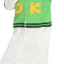 LABULA Unisex Adult Onesie Animal Pajamas Halloween Cosplay Sleepwear (Small, 97whitegreen)