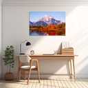 YIOZHAOFH Nature Wall Art for Office Landscape Wall Decor Mountains Pictures Teton Canvas Wall Hanging for Living Room 20X30