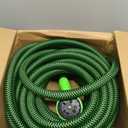 NON-EXPANDABLE Garden Hose 50ft x5/8'', Heavy Duty Flexible Water Hose with 10-Function Sprayer, Lightweight, Leak Proof, Durable Fabric Skin, Pressure Resistant for Yard, Outdoor