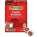 Twinings English Breakfast Black Tea K-Cup Pods for Keurig, 24 Count (Pack of 1), Smooth, Flavourful, Robust, Caffeinated, Enjoy Hot or Iced (EXP 03/02/29)