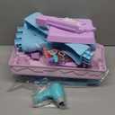 Toddler Frozen Vanity Table and Chair, Girls Magic Makeup Set with Mirror and Lights & Music, Kids Pretend Play Toys for 2 3 4 5 Year Old Girl Princess Dress Playset Birthday Easter Gifts Ages 2-4 3-5