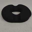 Donut Gel Sitting Pillow - Orthopedic Memory Foam for Tailbone Pain, Hemorrhoid, Bed Sores, Postpartum, Prostate, Coccyx & Sciatica Pain Black