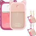 Silicone Case Compatible with Touchland Hand Sanitizer Spray (Rose Red, Pink)