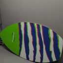 Own the Wave New Zealand 'Claw Strike' Skimboard with Colored EVA Grip Pad and High Gloss Clear Coat Wooden Skim Boards for Kids and Adults | Choose from 2 Sizes and Traction Pad Color (40 Inch, Green)