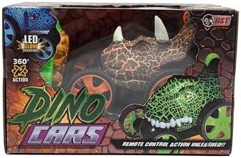 Dakott Rc Stunt Cars for Kids - Dinosaur Toys Remote Control Car 360 Degree Rotation, Monster Racing Car Toys for Kids Toddlers, Birthday Gifts for Boys Girls 3 4 5 Years Old
