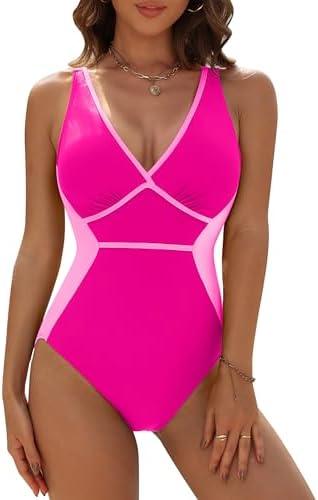 Blooming Jelly Women Tummy Control Swimsuits One Piece Modest Bathing Suit Lace Up Slimming Swim Suits 2025 size XL