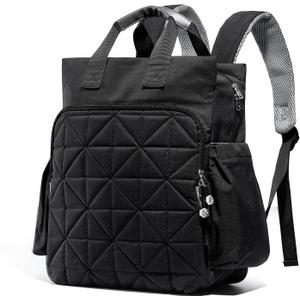 SoHo Kenneth Diaper Backpack 6Pc Set Tote Bag, Black