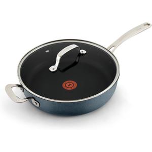 T-Fal Platinum Nonstick Jumbo Cooker 5 Quart Induction Oven Broiler Safe 500F Cookware, Pots and Pans, Dishwasher Safe Slate