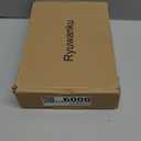 Ryuwanku Bathroom Faucet Brushed Nickel Modern Waterfall Bathroom Sink Faucet with Single Handle Suitable for 1 or 3 Holes,Supply Deck Plate and Hose