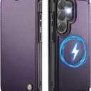 for Samsung Galaxy S26 Ultra Wallet Case Compatible with Magsafe, PU Leather Flip RFID Blocking Card Holder Shockproof Magnetic Women Men Wallet Phone Case Cover for Galaxy S26 Ultra, Purple