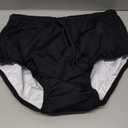 Reusable Adult Swim Diaper Special Needs, Incontinence Plastic Pants Cloth Diaper Cover, Waterproof Training Rubber Underwear Black, Medium