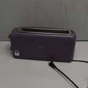 bella 2 Slice Slim Toaster, Fits-anywhere™ Kitchenware, 6 Setting Shade Control with Reheat & Cancel Buttons, Fits sourdough, 10” Long Slot, Anti Jam & Auto Shutoff, 900 Watt, Plum