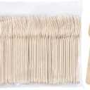Hedume 300 Pack Disposable Wooden Forks, Biodegradable and Compostable, Party Supplies for Any Graduation, Luau, Tea Party and More