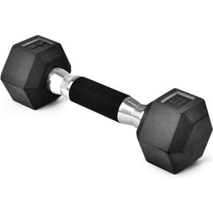 Yes4All Hex Dumbbell Rubber Grip - Heavy weight Dumbbell - 5lbs
