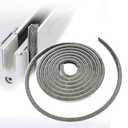 Soezy 16 Ft (5m) 196 Inch Sliding sash Windows Doors Tape Pile Draught excluder Brush Seal Strip weatherstrip 5mm x 8mm (3/16 5/16 Inch, Gray)