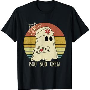 Boo Boo Crew Nurse Halloween Nurse for Women T-Shirt