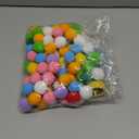 100pcs Cat Toy Ball Launcher Set Fun Colorful Plush Self Play Toys Pom Balls Shooting Interactive for Indoor Cats Enrichment Kittens Puff Playing (Launcher with 100 Pieces Ball)