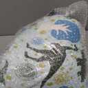 Nesker Comforter Set Toddler Size, Blue Dino 4 Pcs Bedding for Kids Teens, Dinosaur Bed Sheet with Pillowcase & Sham