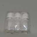 3 Pack Airless Pump Jar 1.7oz/50ml Airless Pump Bottles Empty Moisturizer Pump Dispenser Travel Pump Bottles for Lotion Toiletries Shampoo Cream with Labels(Clear)