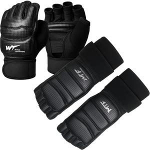 Taekwondo Sparring Gear Set with Shoes and Gloves, Karate Hand and Foot Protectors for Boxing and Kickboxing, Wrist Wraps and Ankle Support Gear for Men, Women, and Kids Training, Size: X-Small