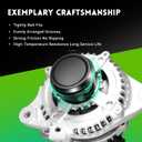 11385N Alternator 1.8L L4 Replacement for Toyota Corolla 2009-2011, Matrix 09-10, Pontiac Vibe 09-10, Scion xD 08-14, 12897, 1042102800, 0986CR6103, AL3370X, 6-Groove Clutch Pulley, 100 Amp
