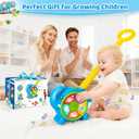 Musical Toy for Kids 1, 2 Year Old Boys Girls, Montessori Educational Learning Toy with Sound, Lights & Shape Sorter for Toddler Age 1-2, First Christmas 1st Birthday Gift for Baby 12-18 Months