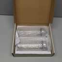 Aelga Olive Oil Dispenser - 14 OZ Glass Oil and Vinegar Dispenser Bottles Set for Kitchen No Drip-Set of 2 (Silver)