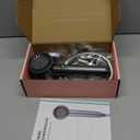 Cobbe Ion Drops Filtered Shower Head with Handheld, High Pressure 4+1 Spray Mode Showerhead with Filters, Built-in Power Wash for Hard Water - Remove Chlorine - Reduces Dry Itchy Skin, Luxury Gray