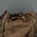 Gonex Canvas Duffle Bag for Travel, 50L Duffel Overnight Weekend Bag(Coffee)