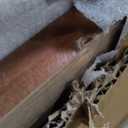 7 Tier Industrial Ladder Shelf Bookcase, Wall Mounted Rustic Bookshelf for Living Room Decor and Storage (Walnut Color, 7 Tier - 10" D x 36" W x 95.5" H)