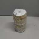 Maitys 30 Feet Christmas Clear Iridescent and Gold Bead Garland Christmas Tree Bead Garlands Xmas Tree Twist String Acrylic Strands Chains for Xmas Party Fireplace Decor