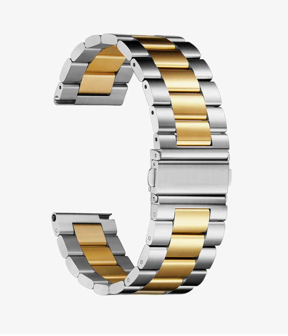 Release Metal Chain Watch Bands,22MM Solid Stainless Steel Business Bracelet Strap for Samsung Gear S3/Galaxy Watch 46mm(2019)/Galaxy Watch 3 45mm