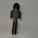 ShinePick Karaoke Microphone, 4 in 1 Wireless Microphone with LED Lights Handheld Portable Karaoke Machine, Home KTV Player, Compatible with Android & iOS Devices(Black)