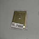 Monarch Abode Toggle Light Switch Cover Plate 3-Gang Brushed Gold Outlet Covers, Architectural Decorative Outlet Cover Wall Plates, Light Switch Plate Covers for Electrical Outlets, Pack of 1