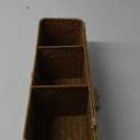 Seagrass Storage Basket for Bathroom - Wicker Toilet Tank Basket with Lid - Woven Narrow Organizer (16.5" x 5.5" x 5.5")