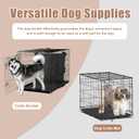 Soft Dog Crate Divider Panel for 36" Crate, Durable Thick Dog Kennel Divider with Ties, Black, 22.5" H x 24W