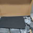 HLDIRECT 60 Inch Gaming Desk with Power Outlets & LED Lights, Black
