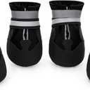 Winter Dog Boots - Non-Slip Dog Shoes for Snow/Summer Hot Pavement, Reflective Dog Booties & Paw Protectors for Medium/Large Dogs