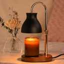 SOKCVSEA Candle Warmer Lamp Christmas Gifts- Birthday Gifts for Women Mom, House Warming Gifts New Home Decor Modern Farmhouse Decor, Candle Warmer with Timer Wax Melt Black Gold