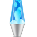 Lava 14.5 Lamp White/Blue