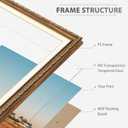 16x20 Frame, Vintage 16 x 20 Picture Frame, Classic Ornate Embossed Decorative Poster Frame for Art Prints, Posters, Photos, Home Wall Decor & Gallery Display, Brown