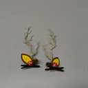 BSLVWG Christmas Hair Clips LED Christmas Glowing Hairpin Elk Antlers Feathers Headdress Tree Branch Hair Clips Colorful Xmas Headpiece Hair Dress Festival Hair Accessories for Women (08)