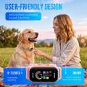 Dog Bark Collar, Auto Anti Barking Collar for Large Medium Small Dogs 11-120lbs, 7 Sensitivity Levels, 5 Safe Training Modes, Humane Bark Training Collar, No Shock Option Pink