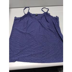 SOLY HUX Women Summer Sleeveless Lace Trim V Neck Camisole Top Size Large