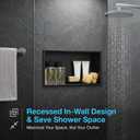 304 Stainless Steel Shower Niche 24" x 12" for Bathroom Storage